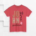 Personalized Unisex Heavy Cotton Tee - Custom Name & Age Design - GULLYDESIGN