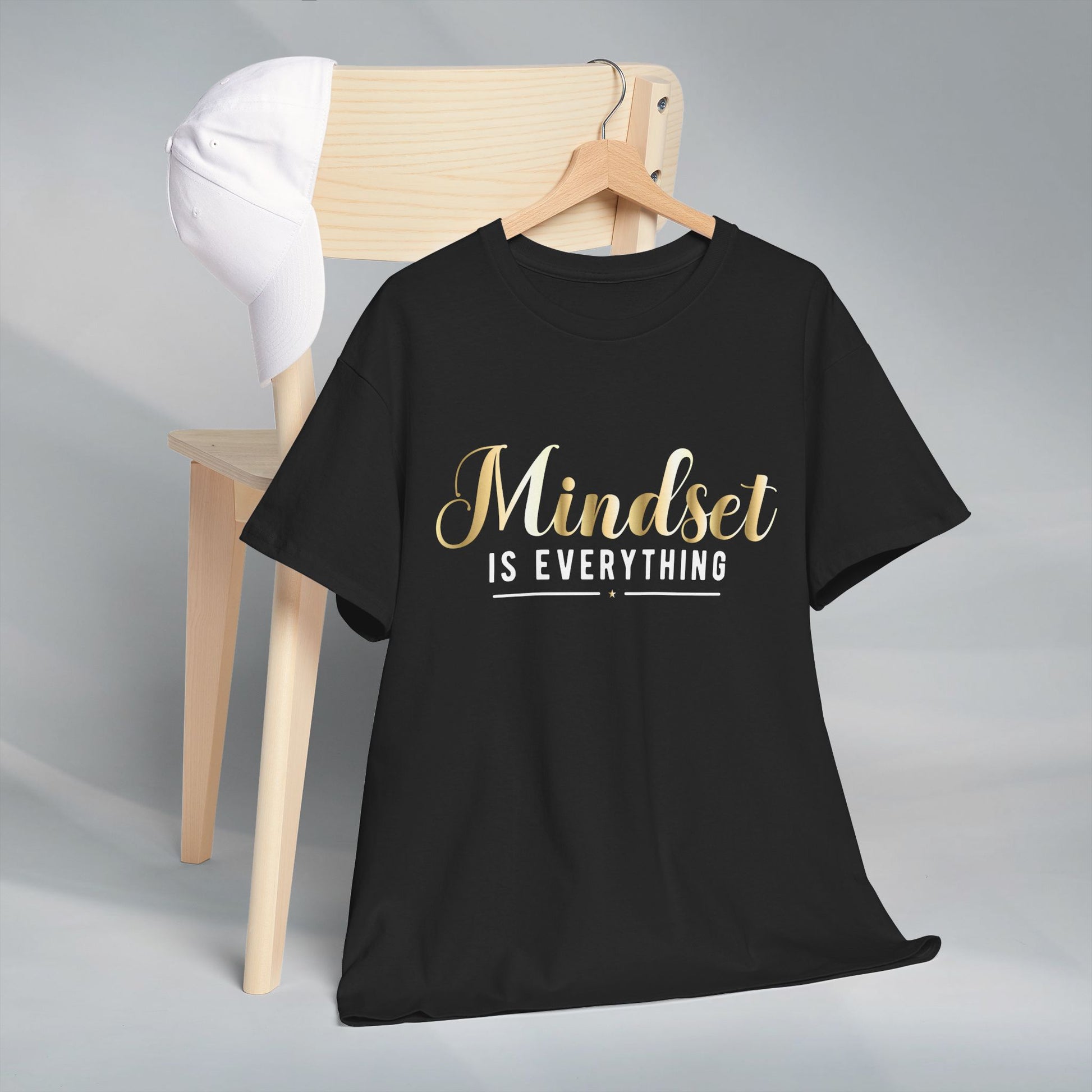 Mindset Unisex Heavy Cotton Tee - Inspirational T-Shirt for Positive Thinking - GULLYDESIGN