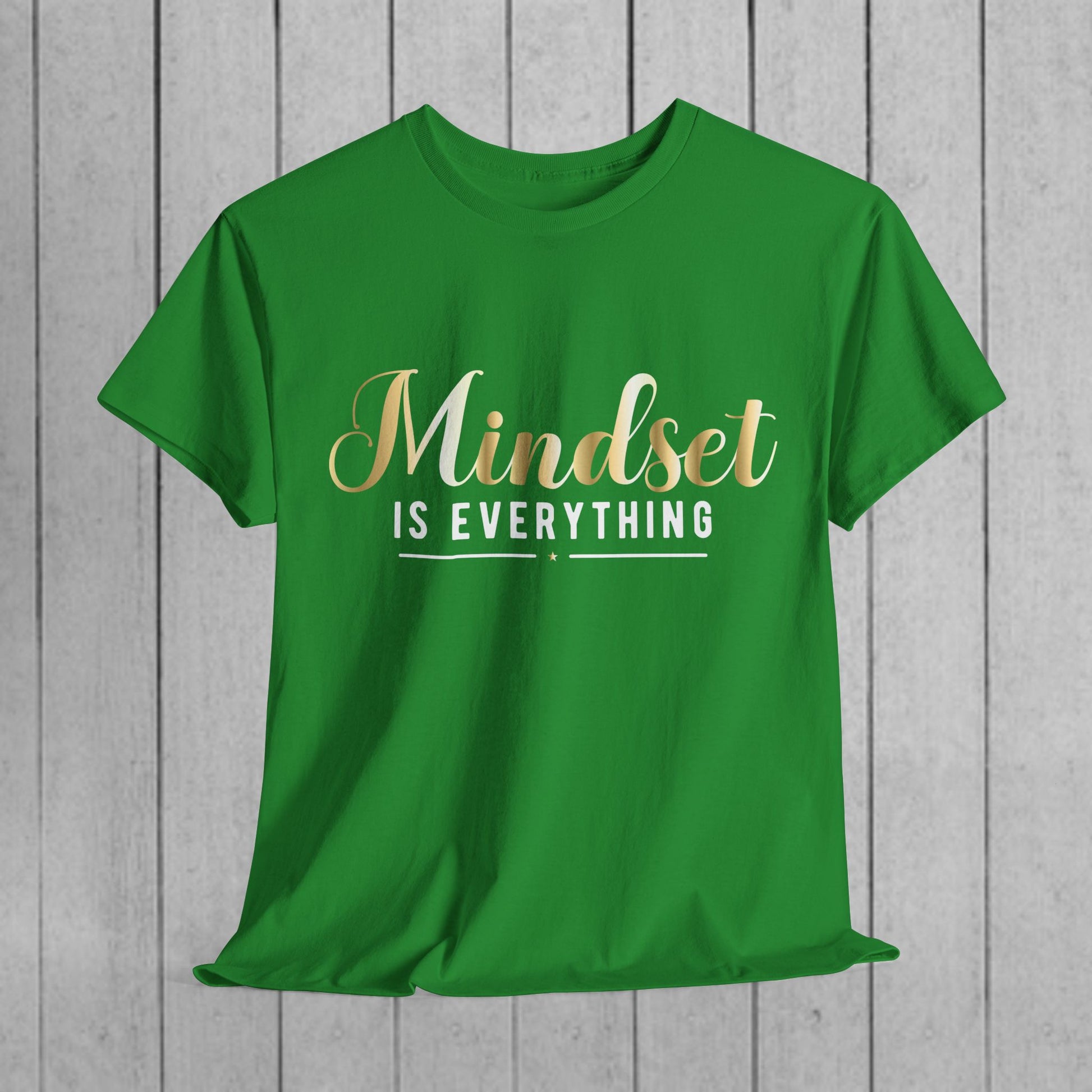 Mindset Unisex Heavy Cotton Tee - Inspirational T-Shirt for Positive Thinking - GULLYDESIGN