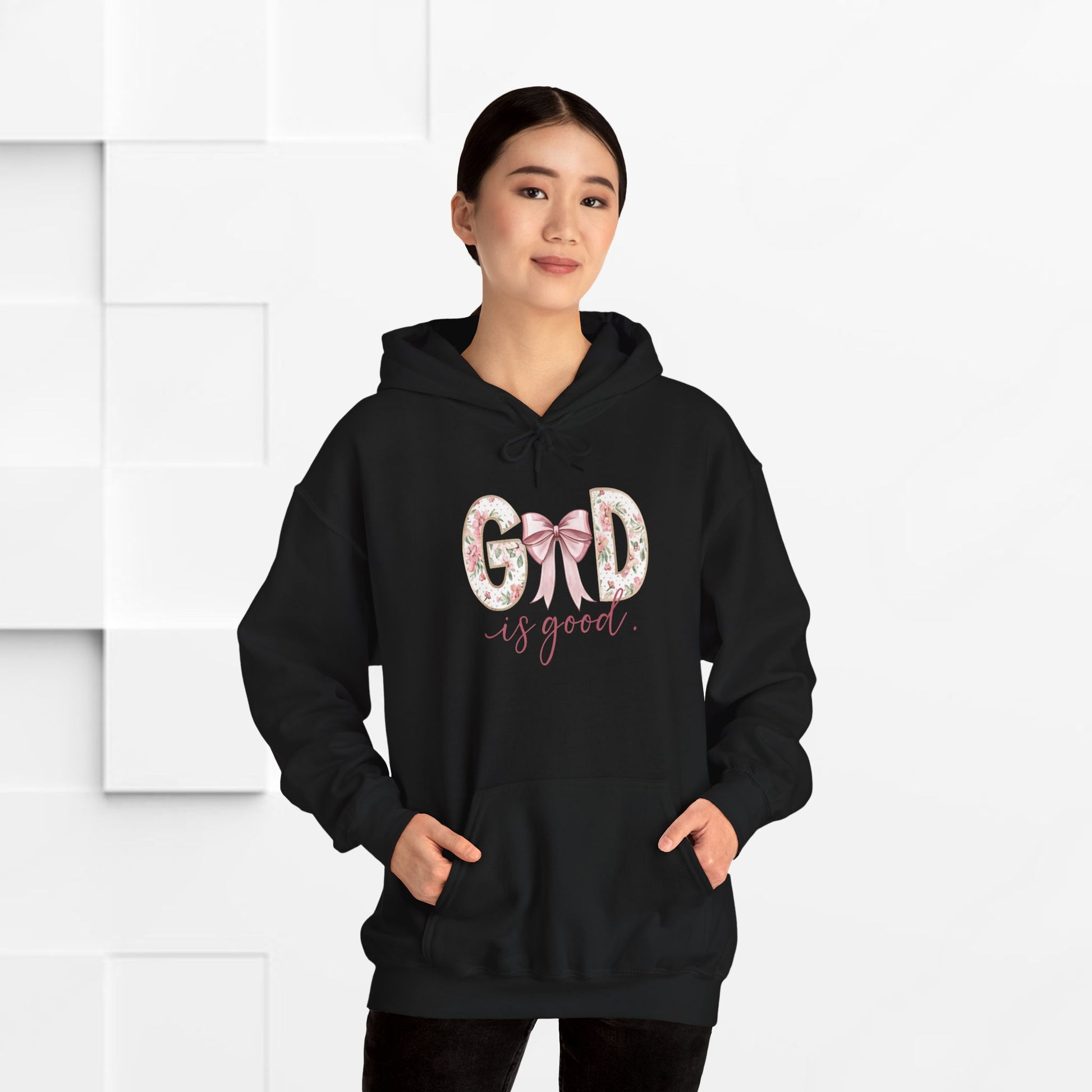 Inspirational God is Good Hoodie - Unisex Heavy Blend™ Sweatshirt - GULLYDESIGN
