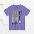 Personalized Unisex Heavy Cotton Tee - Custom Name & Age Design - GULLYDESIGN