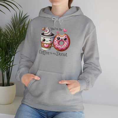 Cute Coffee & Donut Hoodie - You're the Coffee to My Donut Sweatshirt