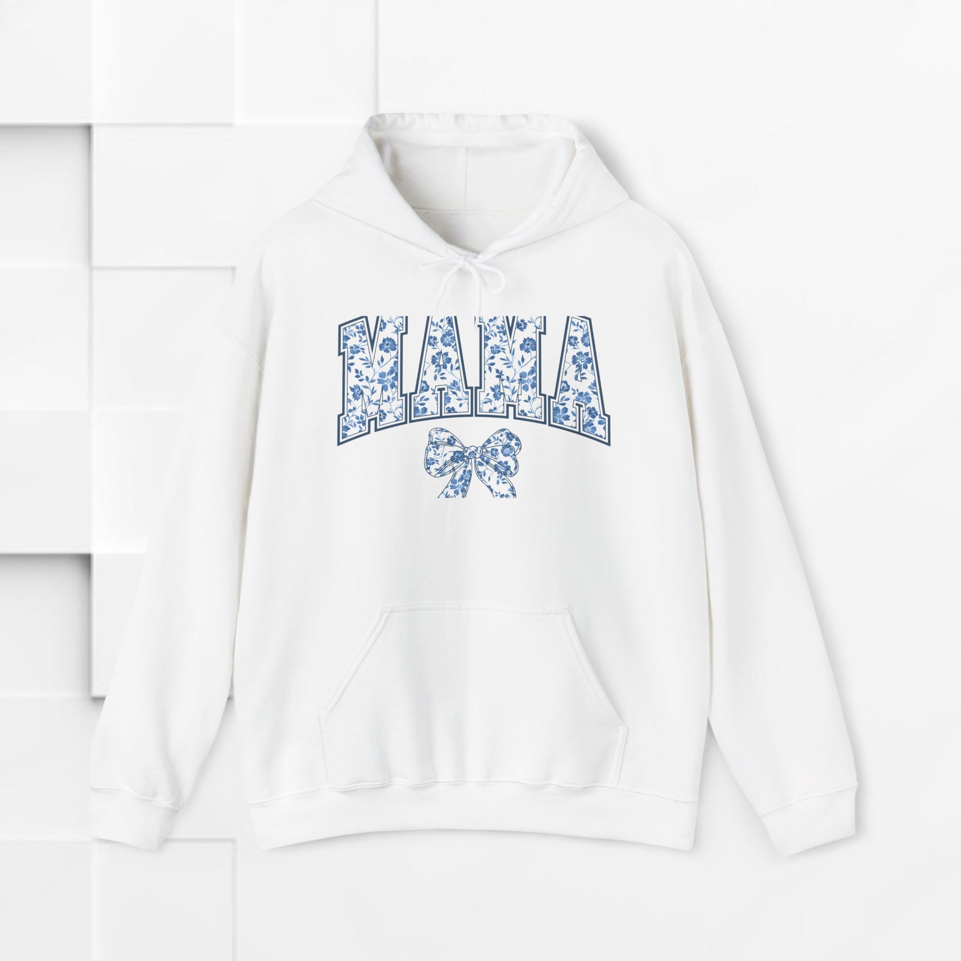 Floral Mama Hoodie - Comfortable Unisex Heavy Blend Sweatshirt for Moms - GULLYDESIGN