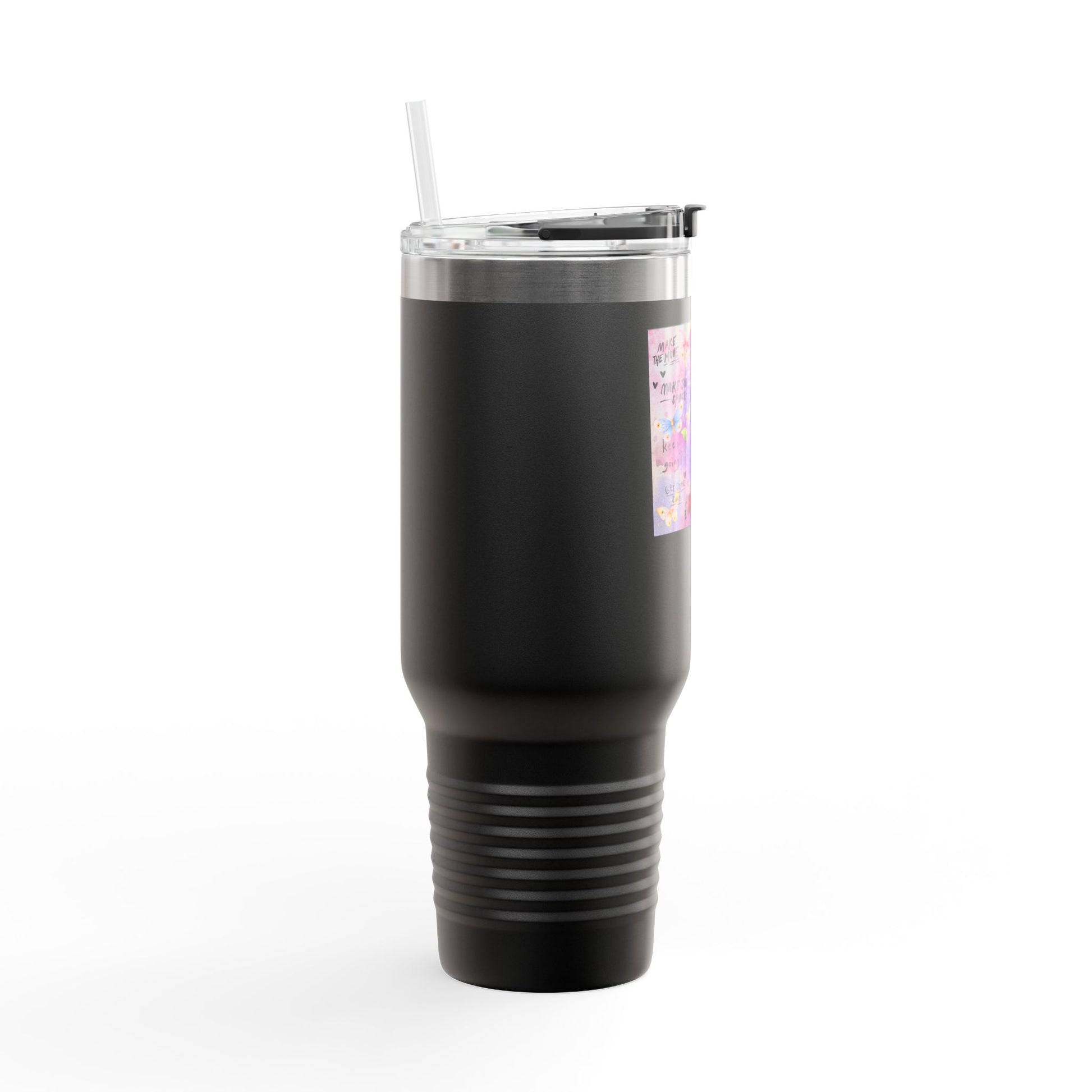 Inspirational Insulated Travel Mug - 40oz Adventure Companion - GULLYDESIGN