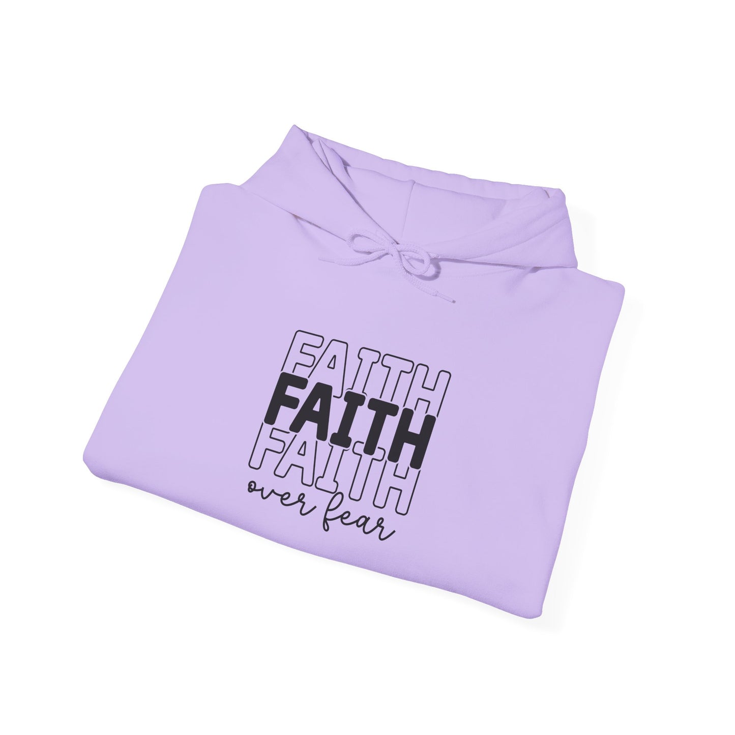 Faith Over Fear Unisex Hooded Sweatshirt - Inspirational Casual Wear - GULLYDESIGN