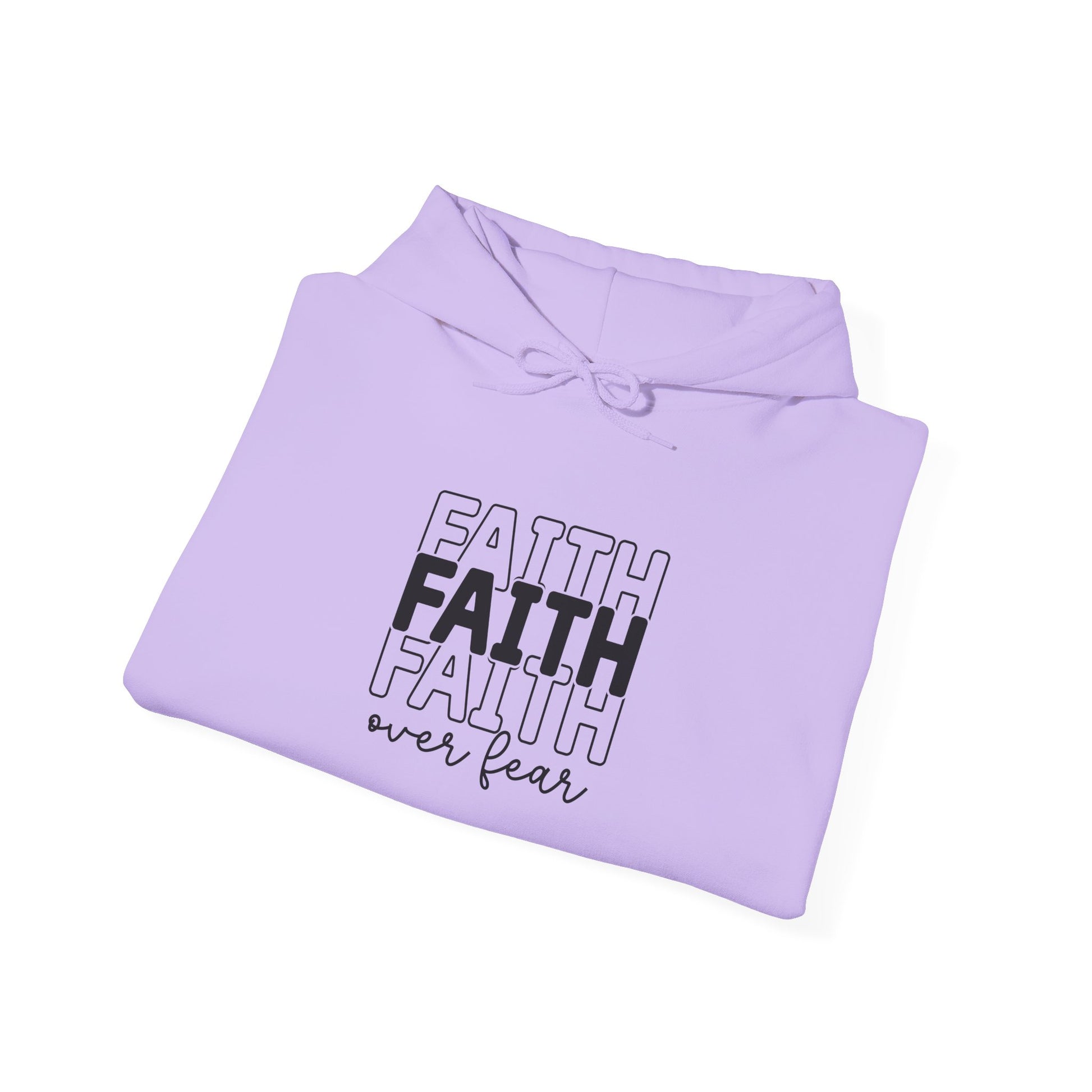 Faith Over Fear Unisex Hooded Sweatshirt - Inspirational Casual Wear - GULLYDESIGN