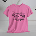 Stronger Than The Storm Unisex Heavy Cotton Tee - GULLYDESIGN