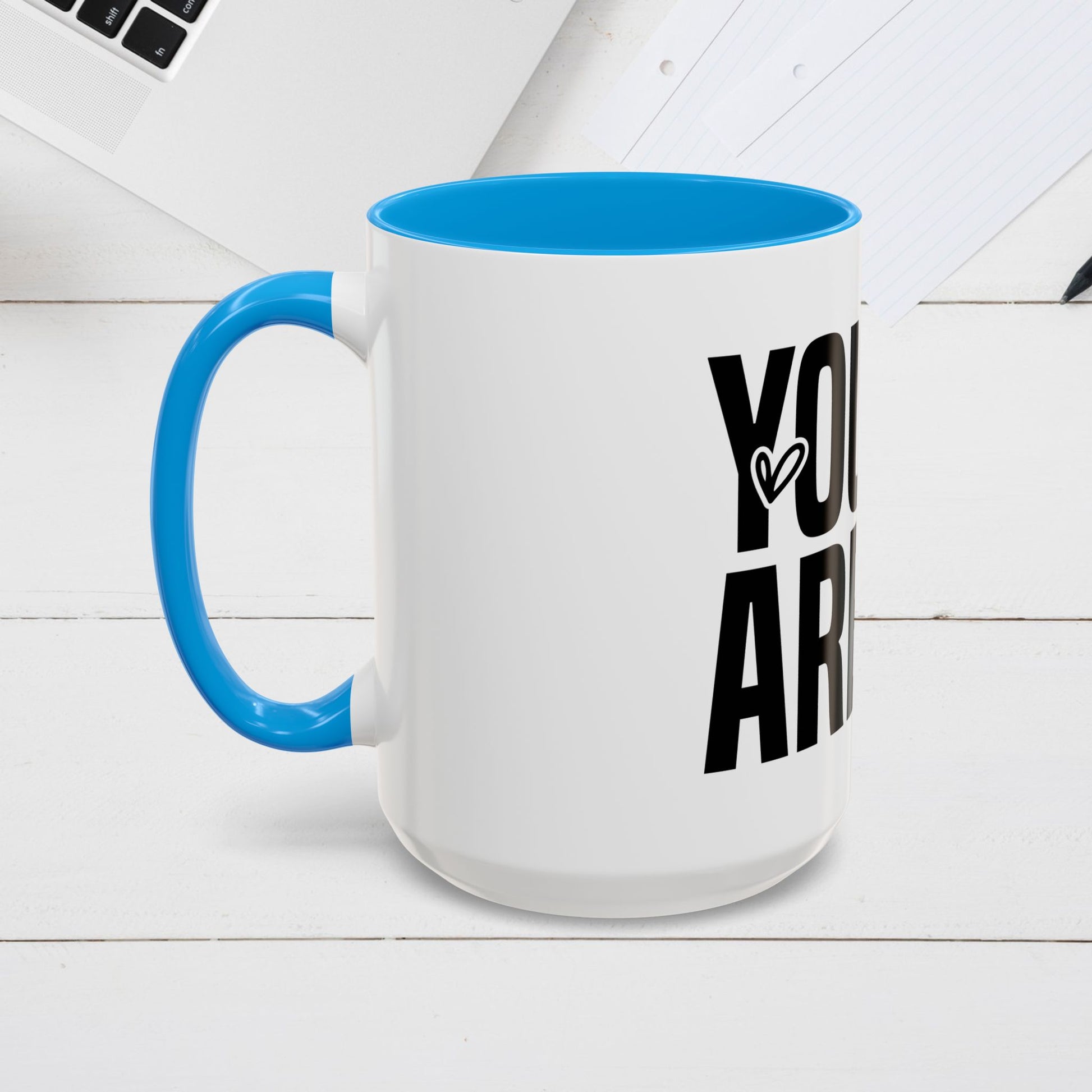 Inspirational Colorful Mug - Empowering Affirmations for Coffee Lovers - GULLYDESIGN