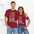 Personalized Unisex Heavy Cotton Tee - Custom Name & Age Design - GULLYDESIGN