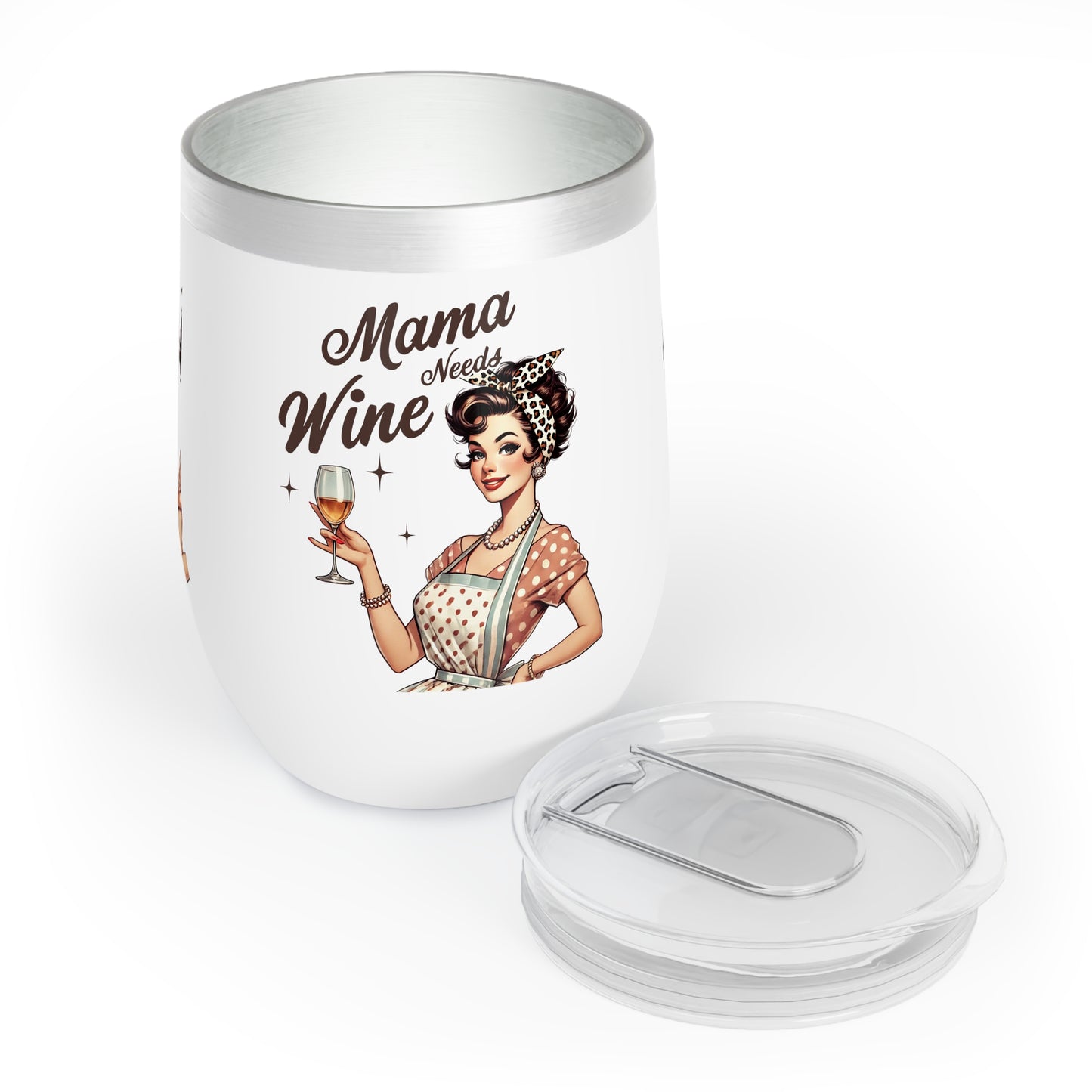 Mama Needs Wine Tumbler - Stylish Insulated Wine Glass for Moms & Wine Lovers, Perfect for Gifts and Celebrations