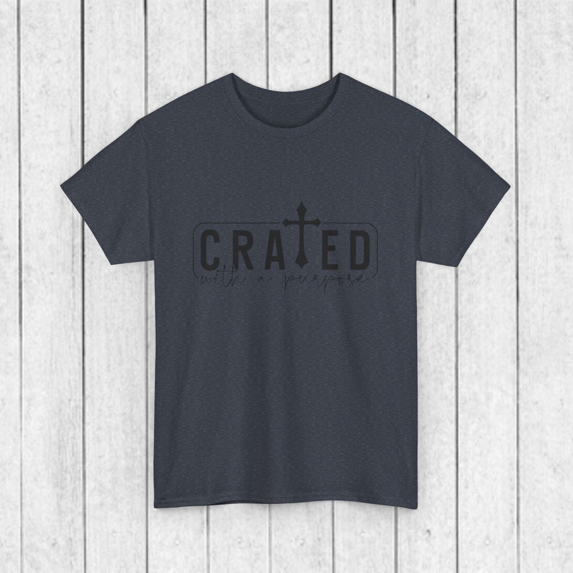 Unisex Heavy Cotton Tee - Grated with a Purpose Graphic Tee - GULLYDESIGN