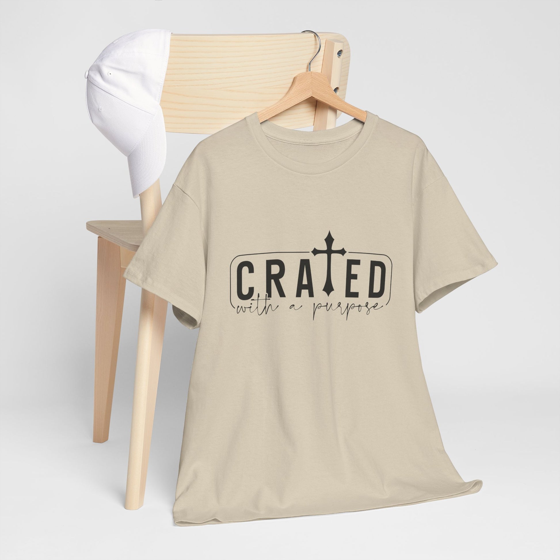 Unisex Heavy Cotton Tee - Grated with a Purpose Graphic Tee - GULLYDESIGN