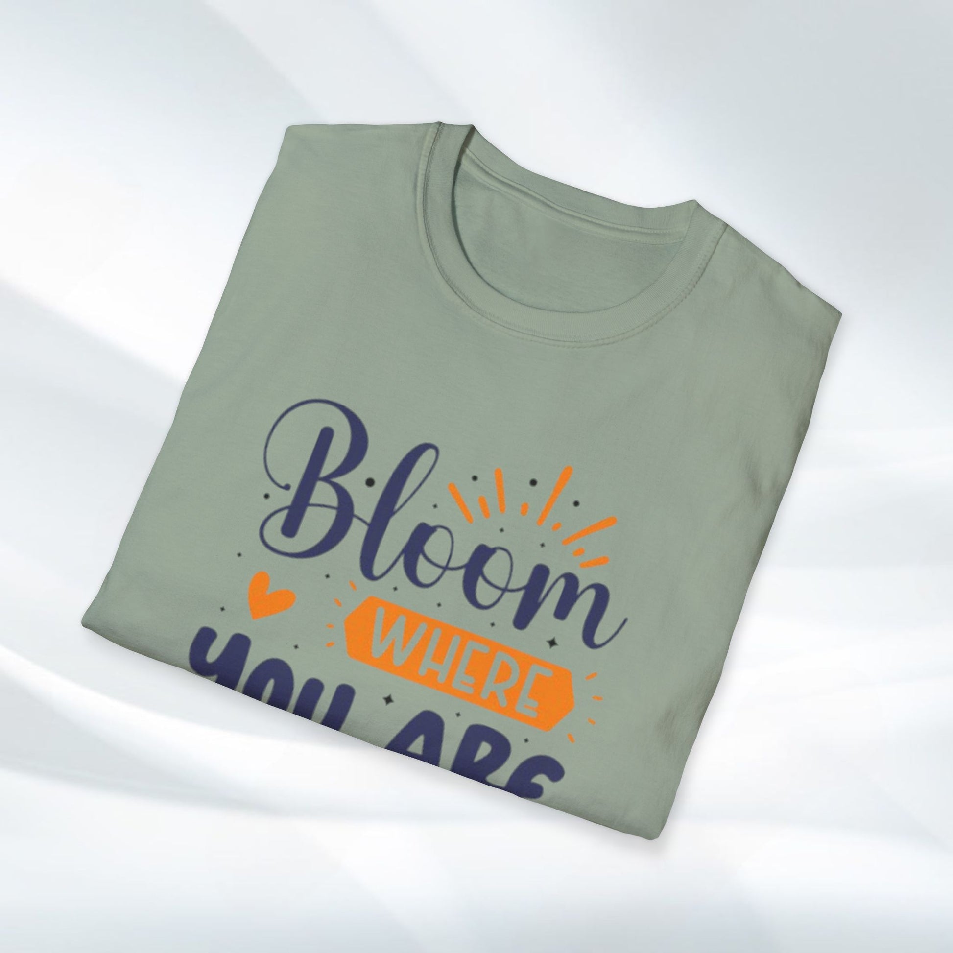 Inspirational Bloom T-Shirt - "Bloom Where You Are Planted" - GULLYDESIGN
