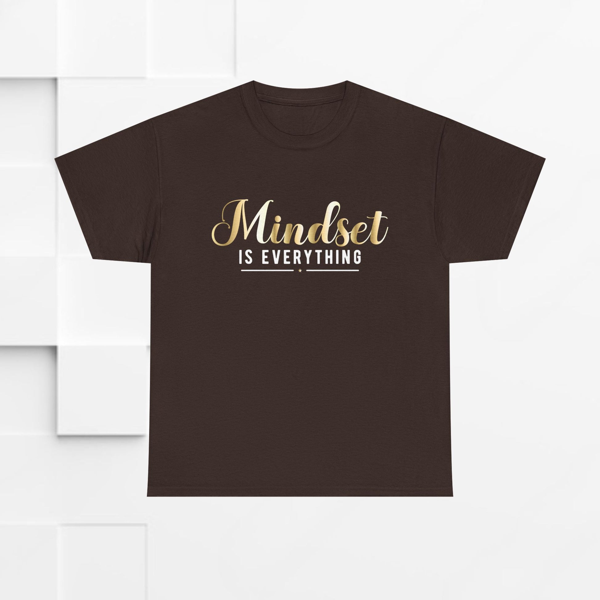 Mindset Unisex Heavy Cotton Tee - Inspirational T-Shirt for Positive Thinking - GULLYDESIGN