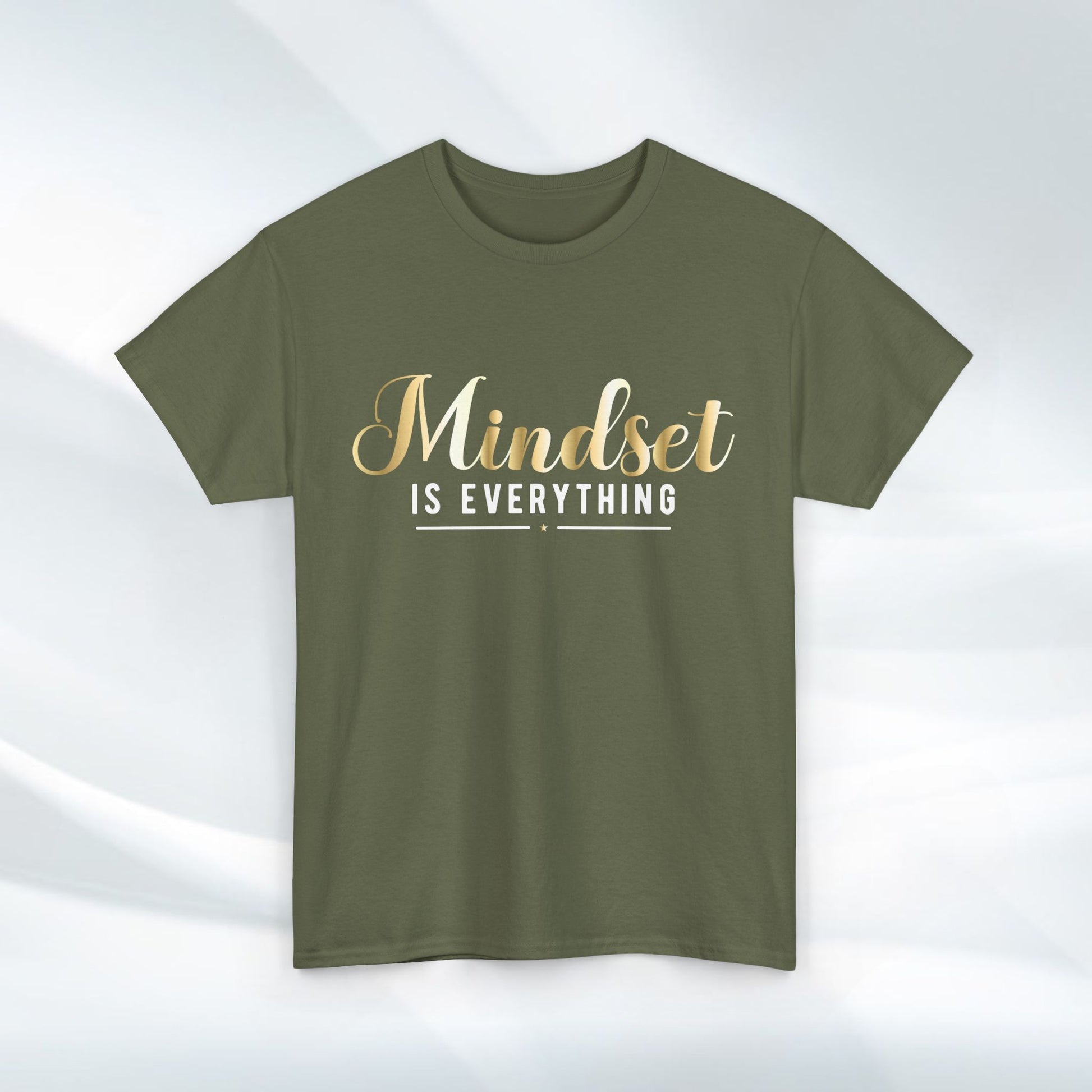 Mindset Unisex Heavy Cotton Tee - Inspirational T-Shirt for Positive Thinking - GULLYDESIGN