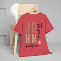 Personalized Unisex Heavy Cotton Tee - Custom Name & Age Design - GULLYDESIGN