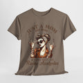 Just a Mom Heavy Cotton Tee - Funny Mom Shirt - GULLYDESIGN