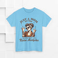 Just a Mom Heavy Cotton Tee - Funny Mom Shirt - GULLYDESIGN