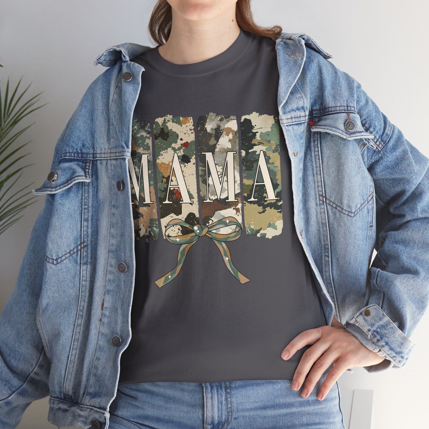 Camo Mama Unisex Heavy Cotton Tee - Perfect Gift for Moms