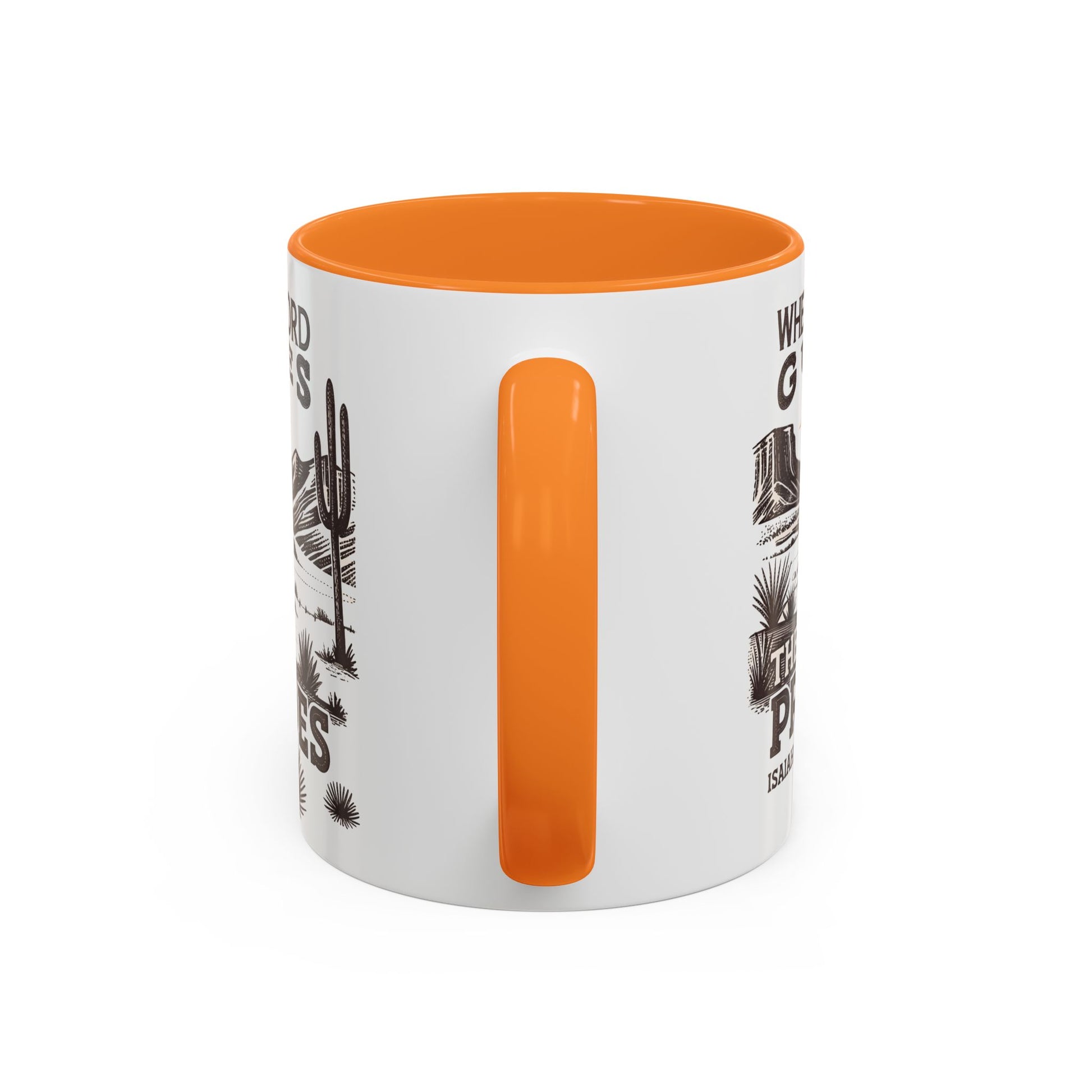 Inspirational Desert Scene Mug - 11oz & 15oz Colorful Coffee Cup for Faith & Encouragement - GULLYDESIGN