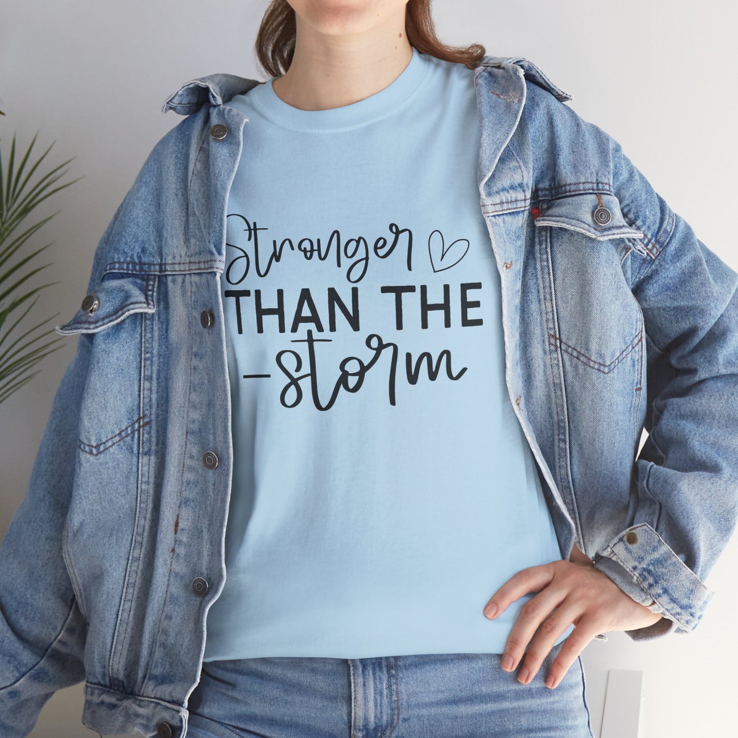 Stronger Than The Storm Unisex Heavy Cotton Tee