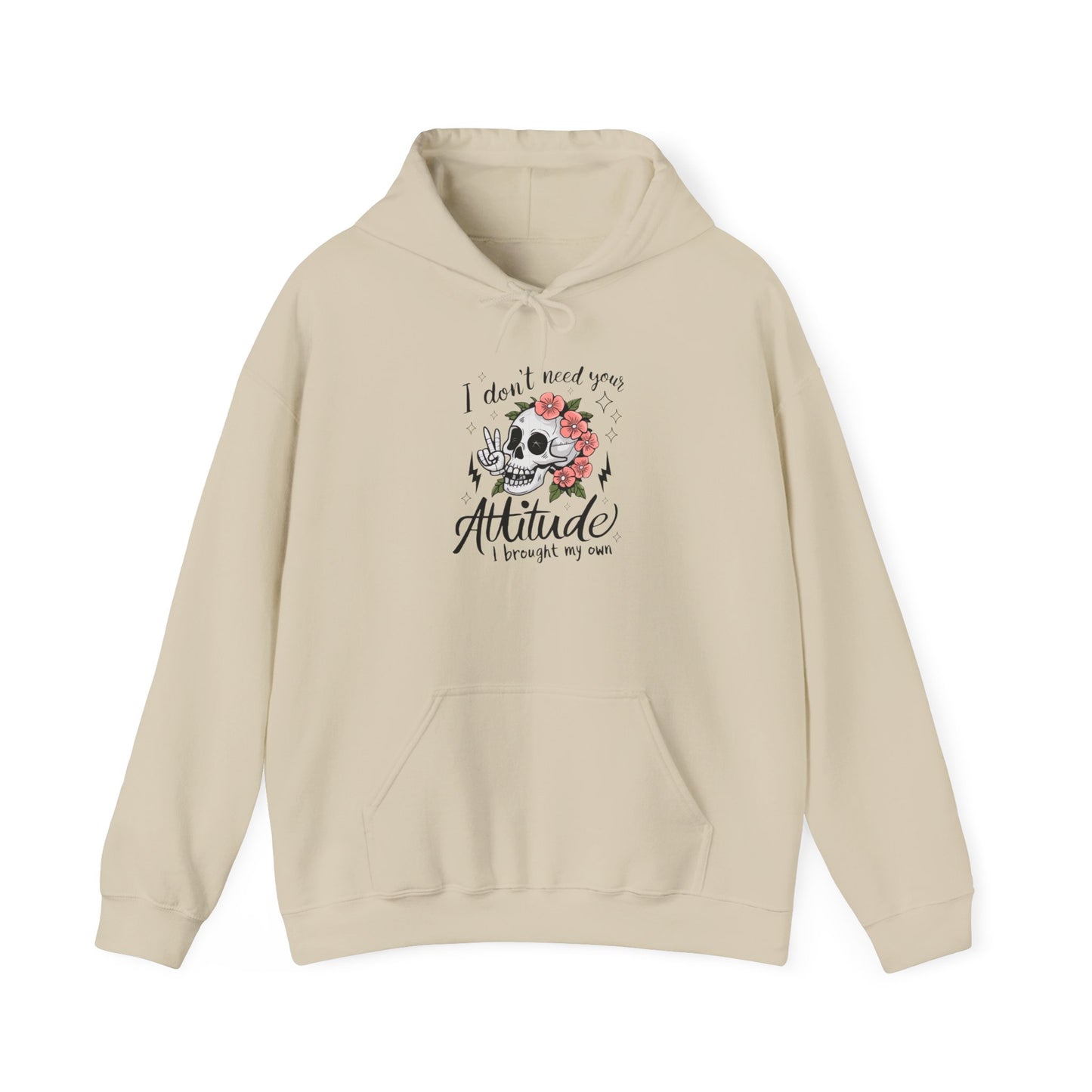 Floral Attitude Hooded Sweatshirt for Casual Vibes