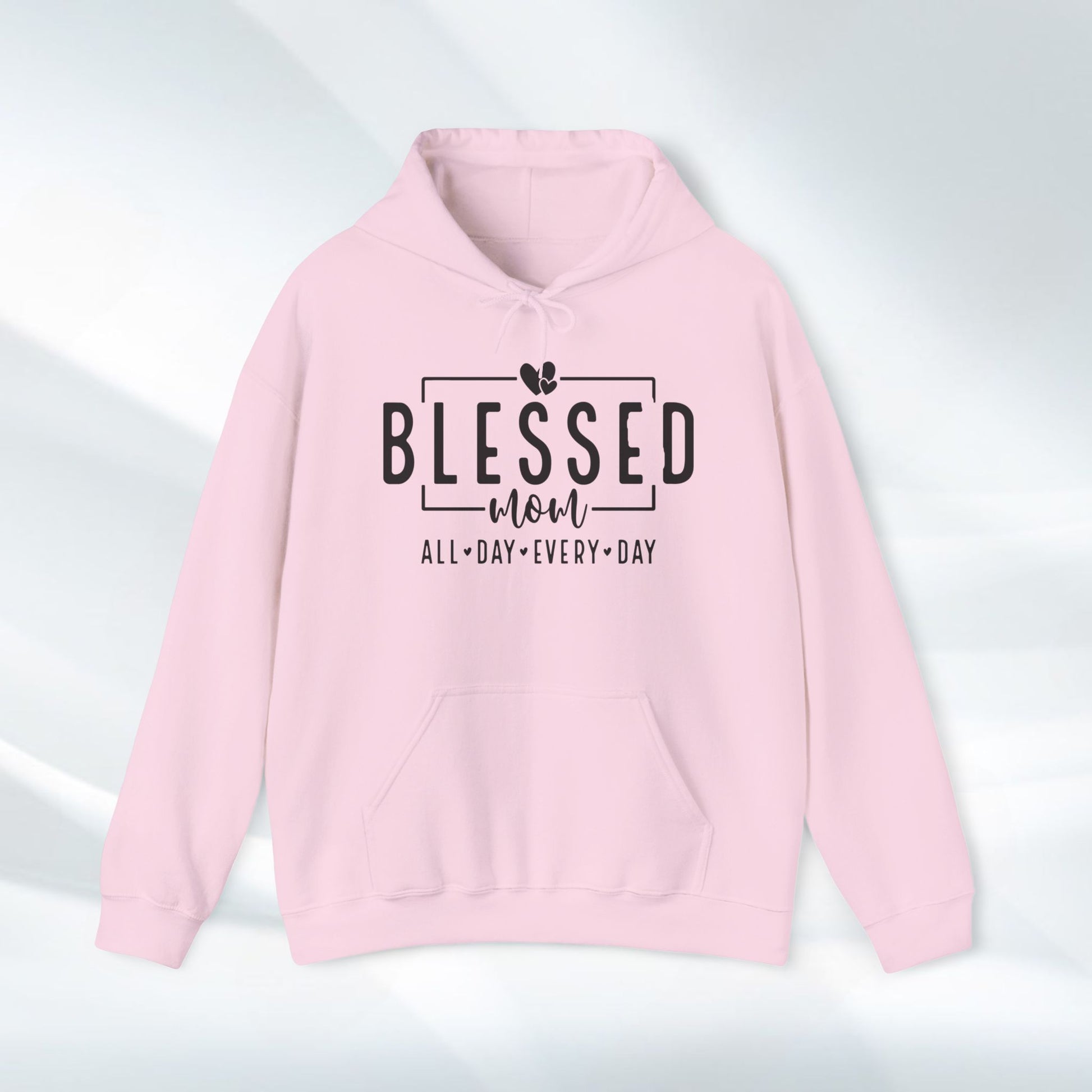 Blessed Mom Unisex Heavy Blend™ Hooded Sweatshirt - All Day Every Day - GULLYDESIGN