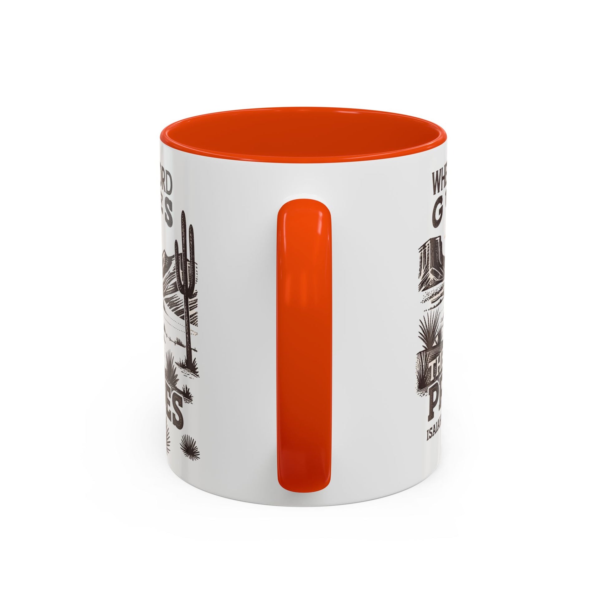 Inspirational Desert Scene Mug - 11oz & 15oz Colorful Coffee Cup for Faith & Encouragement - GULLYDESIGN