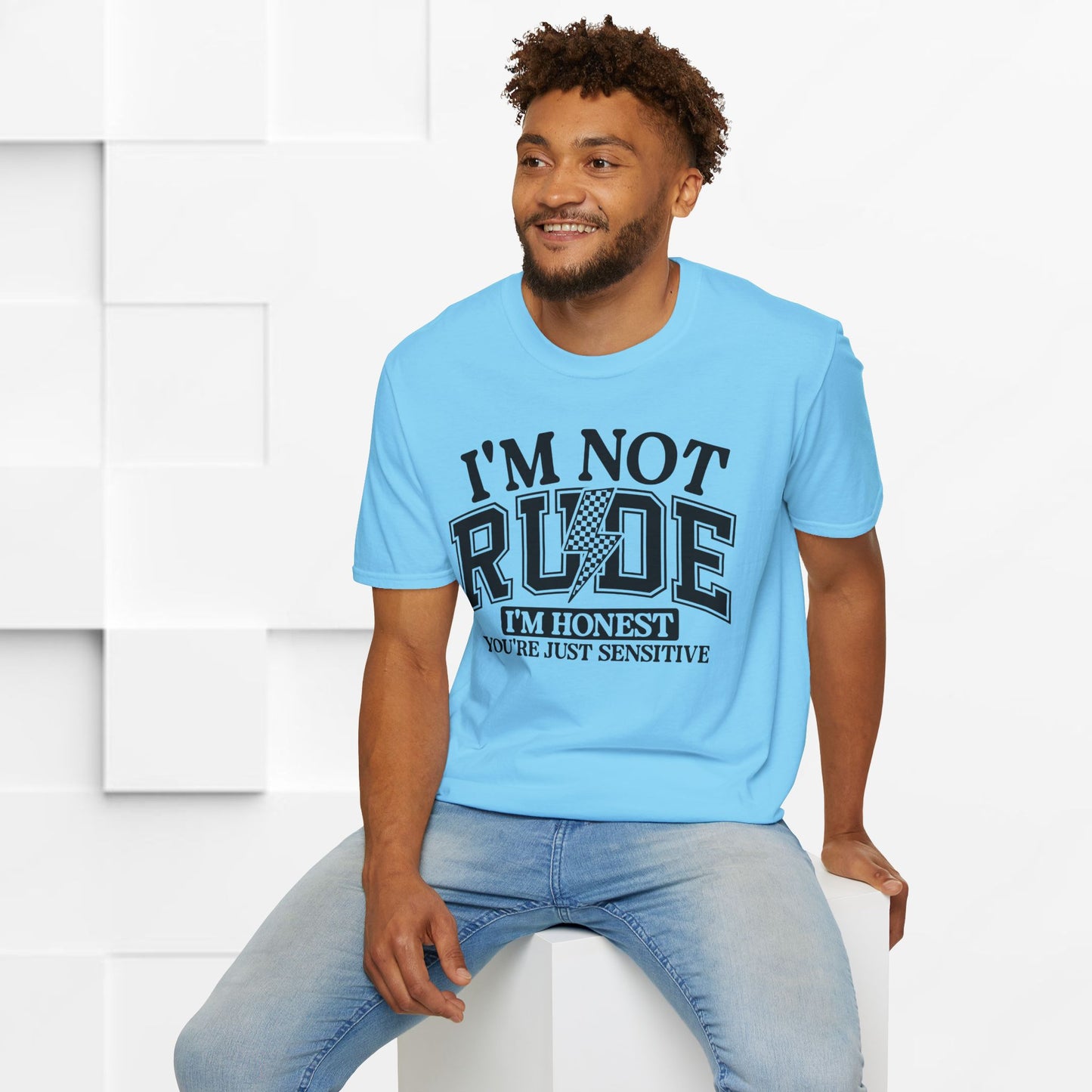 I'm Not Rude Unisex Softstyle T-Shirt – Honest Statement Tee for Fun Encounters