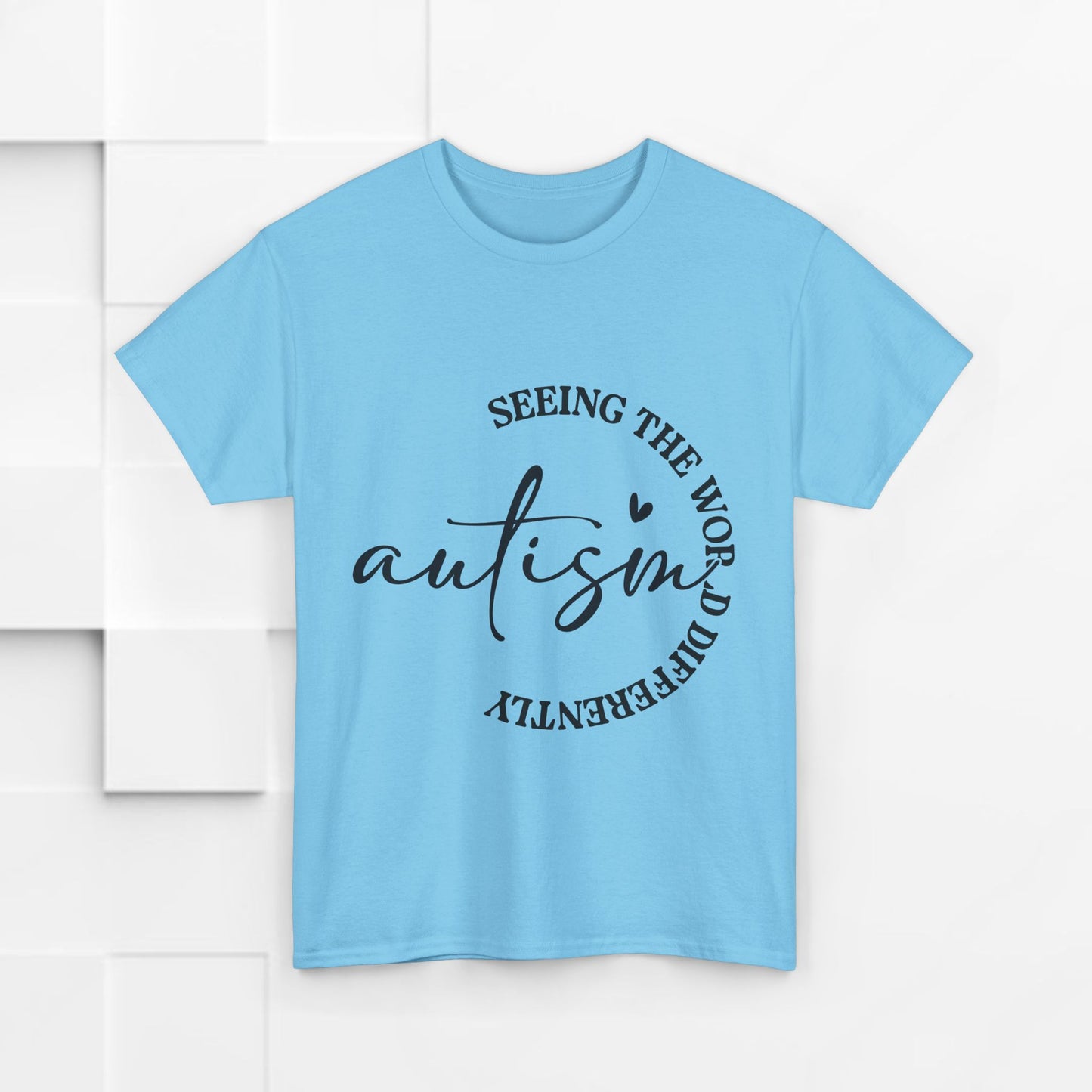 Autism Awareness Unisex Heavy Cotton Tee - Seeing the World Differently