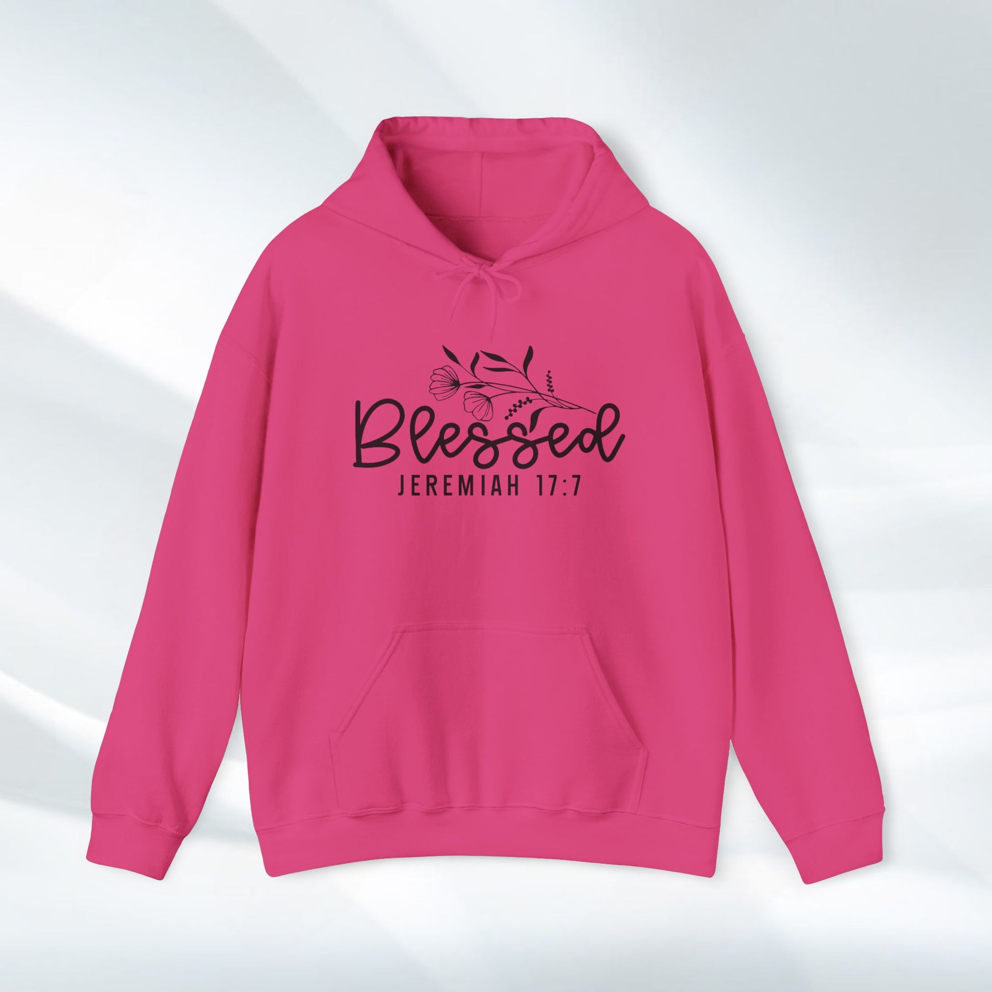 Blessed Hooded Sweatshirt | Jeremiah 17:7 | Cozy Unisex Sweatshirt for Faith & Inspiration - GULLYDESIGN