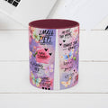 Inspirational Grateful and Thankful Butterfly Mug - Colorful 11oz & 15oz Coffee Cup with Motivational Quotes - GULLYDESIGN