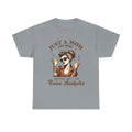 Just a Mom Heavy Cotton Tee - Funny Mom Shirt - GULLYDESIGN