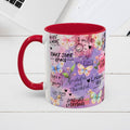 Inspirational Grateful and Thankful Butterfly Mug - Colorful 11oz & 15oz Coffee Cup with Motivational Quotes - GULLYDESIGN