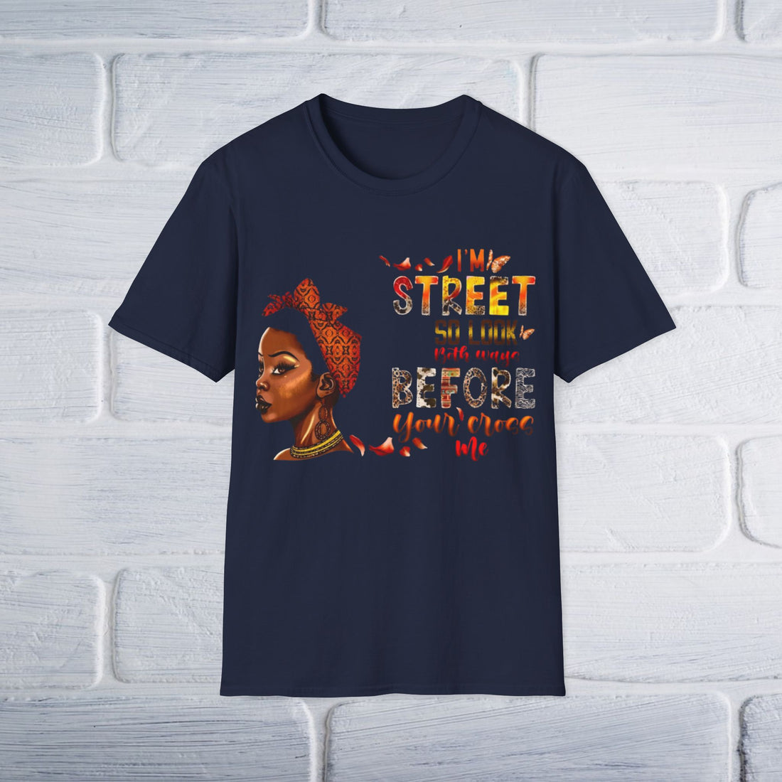 Street Attitude Unisex T-Shirt, Urban Graphic Tee, Cross Me Shirt, Cool Grunge Tee, Retro Style Top - GULLYDESIGN