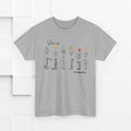 Inspirational Mom Heavy Cotton Tee - Strong, Brave, Kind, Beautiful Design - GULLYDESIGN
