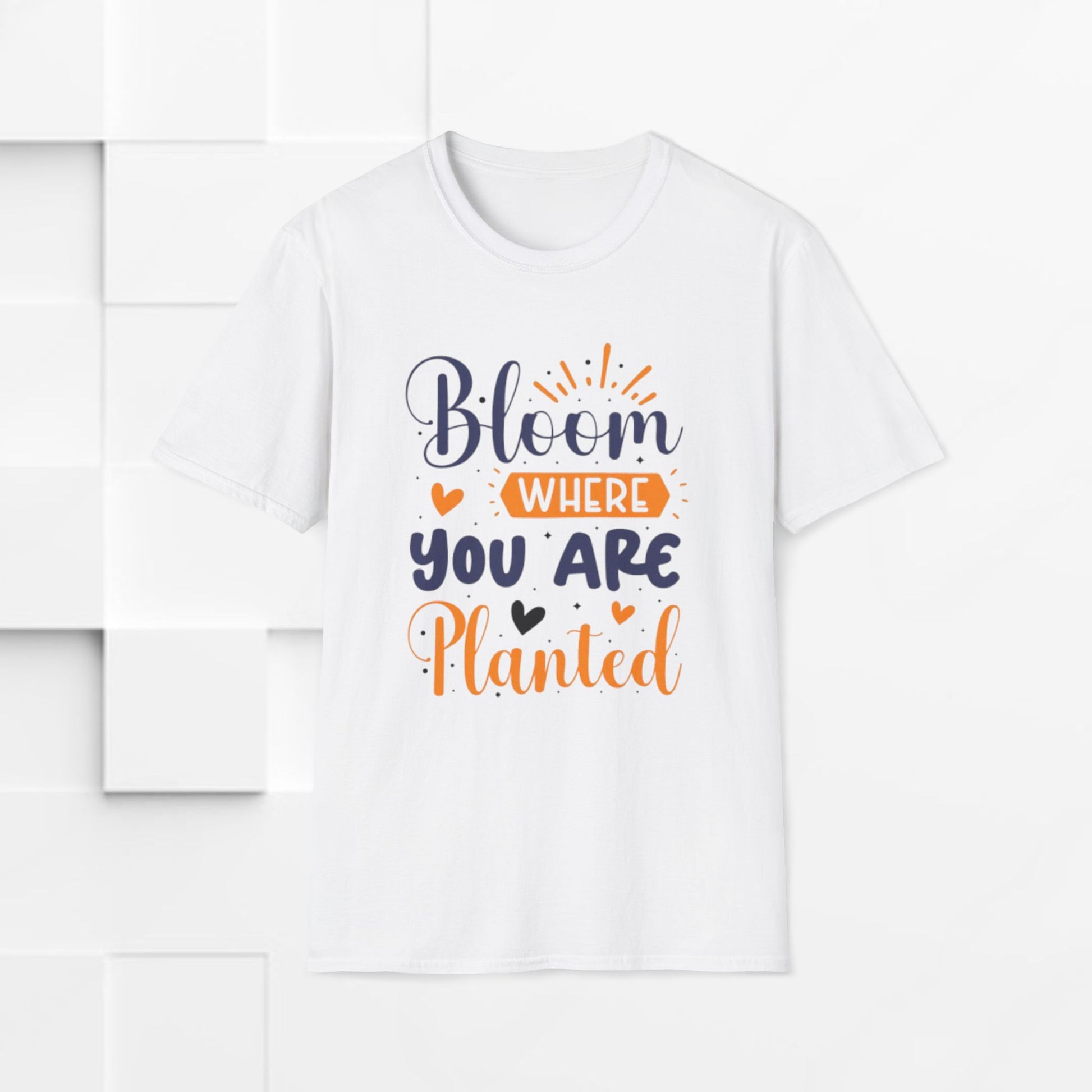Inspirational Bloom T-Shirt - "Bloom Where You Are Planted" - GULLYDESIGN