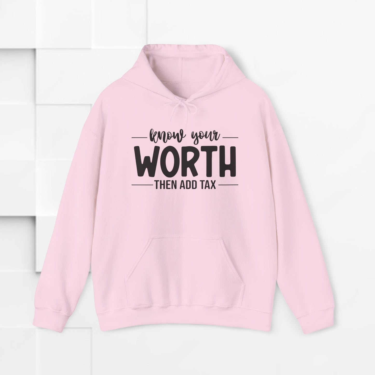 Know Your Worth Inspirational Hoodie