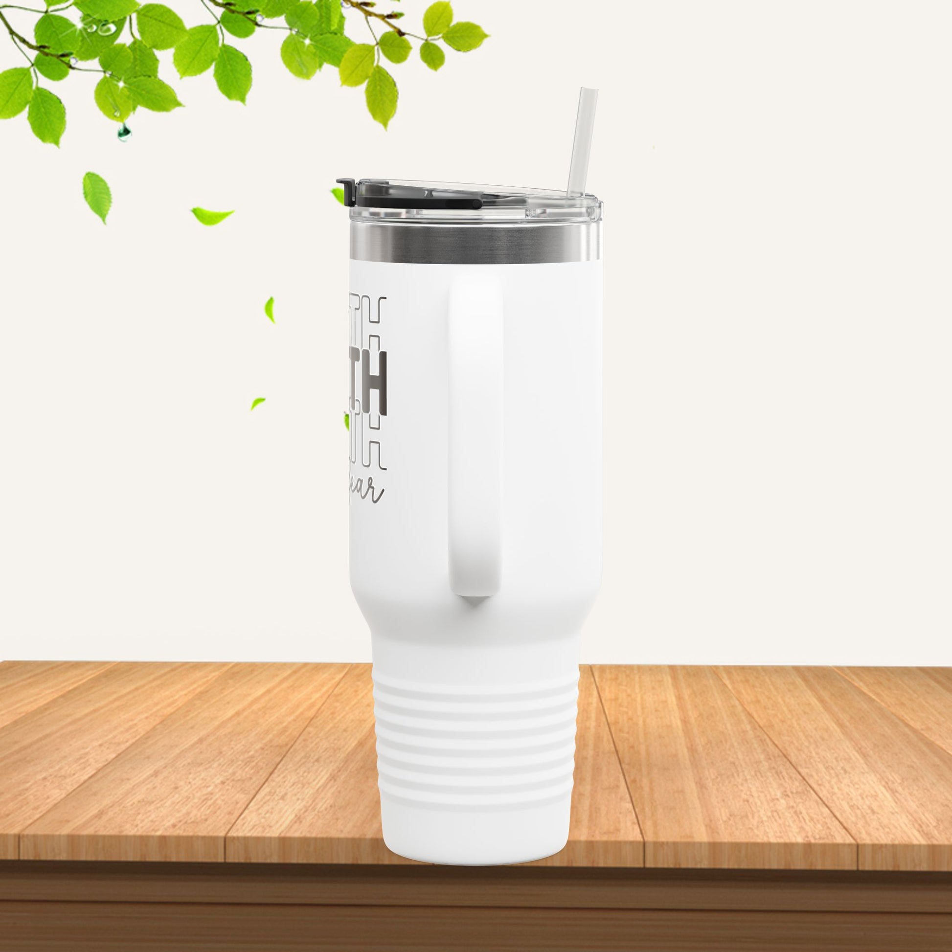 Faith Over Fear Insulated Travel Mug - 40oz Coffee Cup - GULLYDESIGN