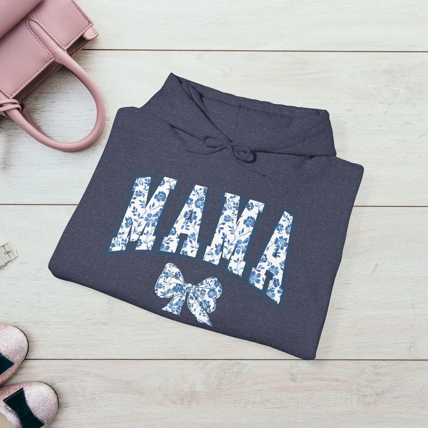 Floral Mama Hoodie - Comfortable Unisex Heavy Blend Sweatshirt for Moms