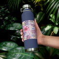 Inspirational Copper Insulated Water Bottle - 22oz - Motivational Quotes & Colorful Design - GULLYDESIGN