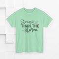 Stronger Than The Storm Unisex Heavy Cotton Tee - GULLYDESIGN