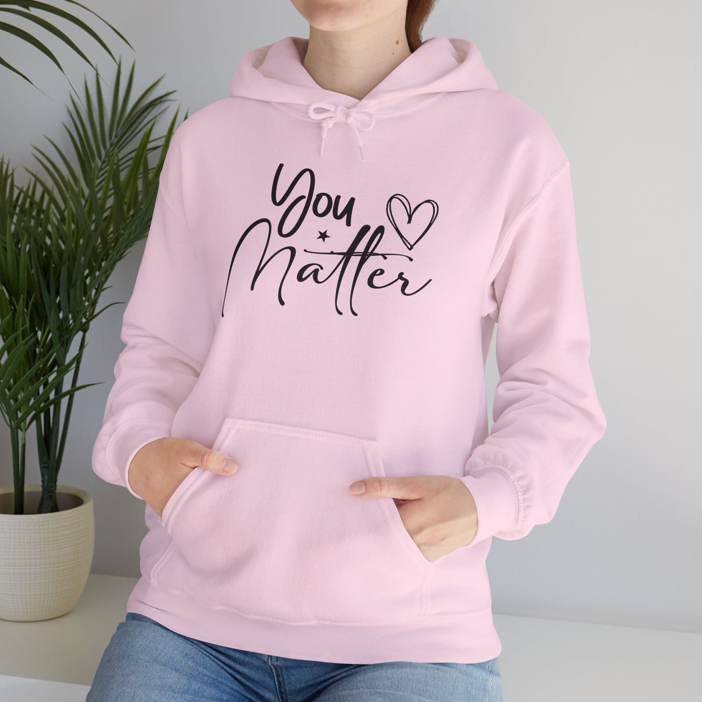 You Matter Unisex Heavy Blend™ Hooded Sweatshirt - Inspirational Warmth for Everyday Comfort