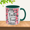 Colorful Floral Faith Mugs - Inspirational Coffee Cups for Home & Gifts - GULLYDESIGN