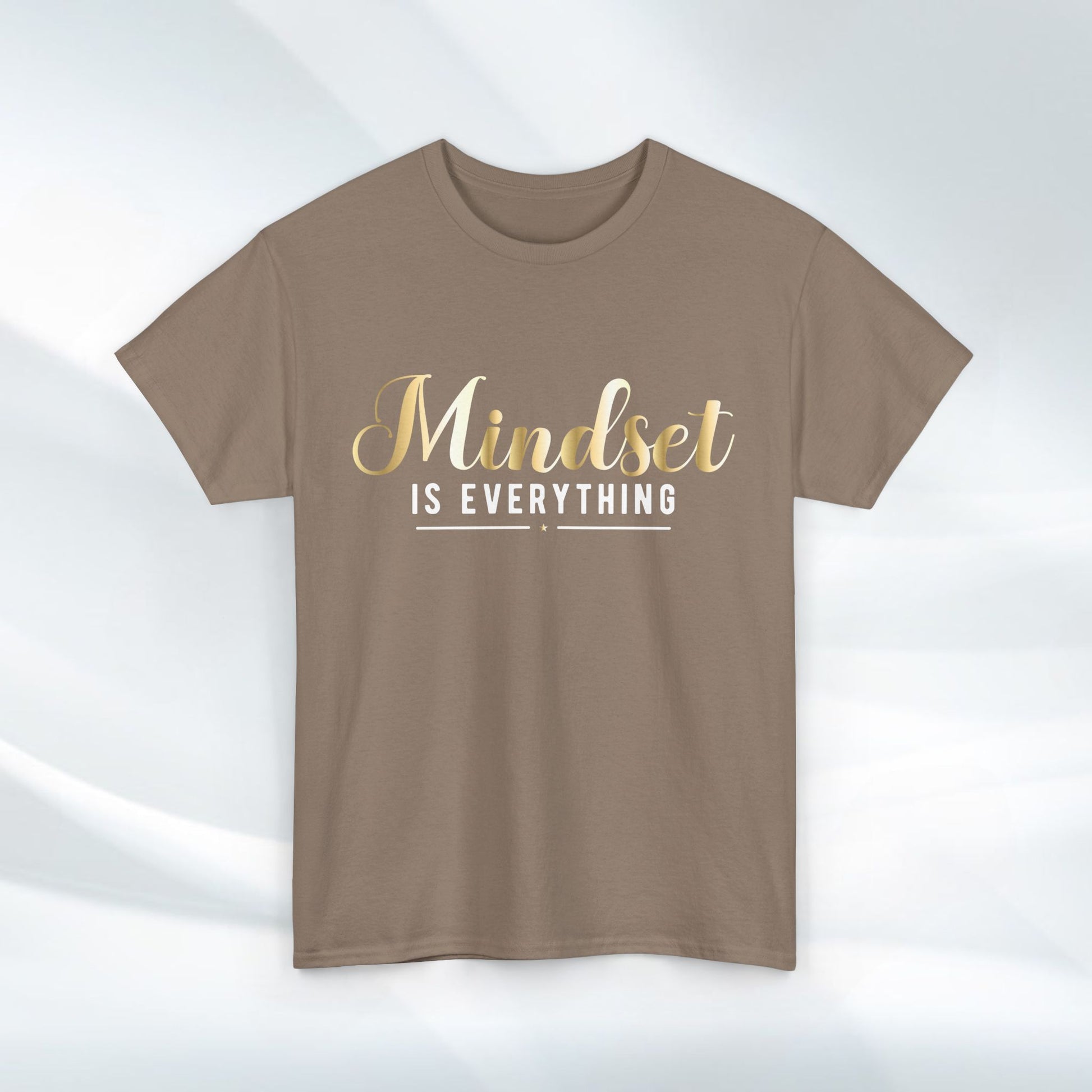 Mindset Unisex Heavy Cotton Tee - Inspirational T-Shirt for Positive Thinking - GULLYDESIGN