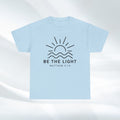 Inspirational Unisex Heavy Cotton Tee - 'Be The Light' Matthew 5:14 - GULLYDESIGN