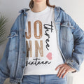 Personalized Unisex Heavy Cotton Tee - Custom Name & Age Design - GULLYDESIGN