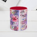 Inspirational Grateful and Thankful Butterfly Mug - Colorful 11oz & 15oz Coffee Cup with Motivational Quotes - GULLYDESIGN