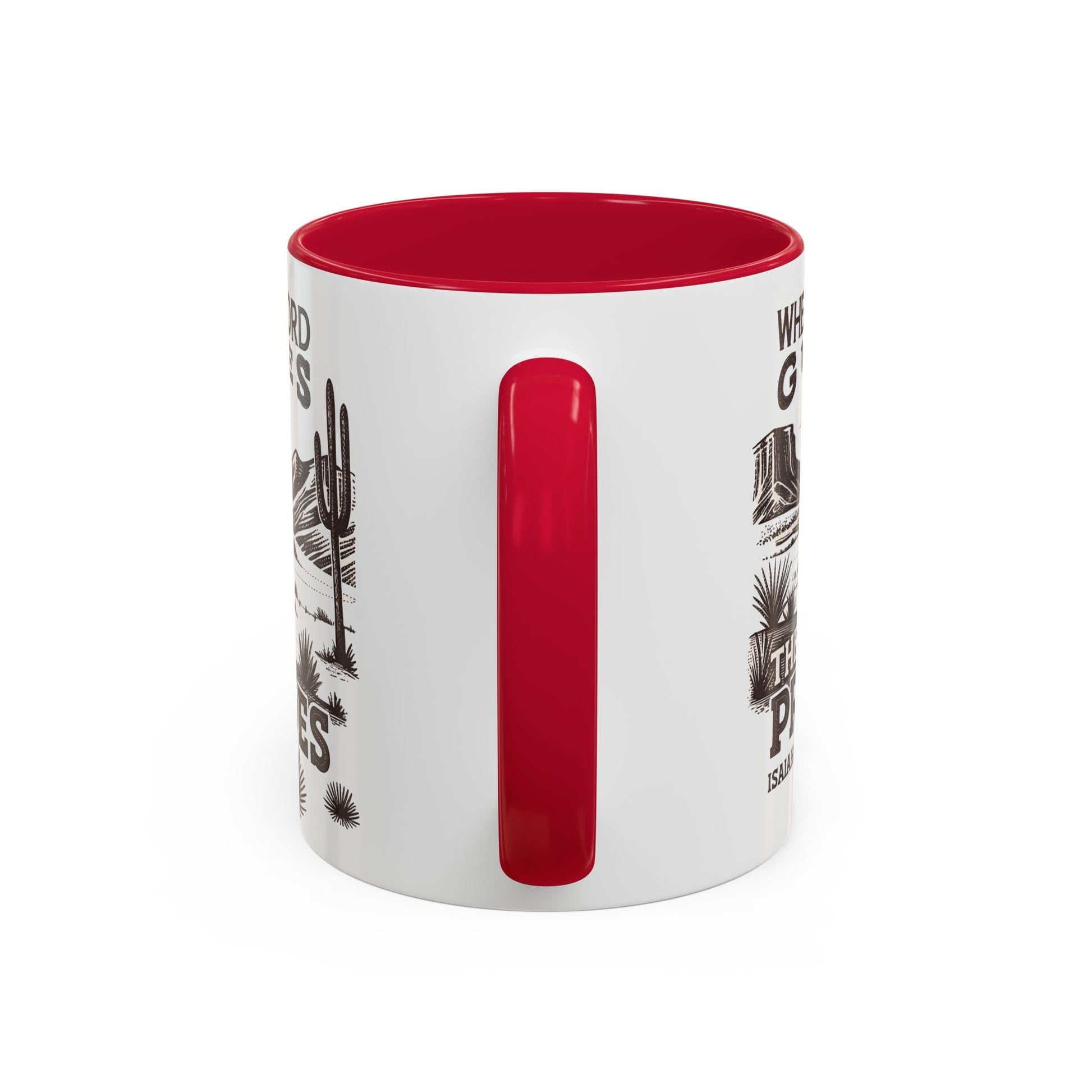 Inspirational Desert Scene Mug - 11oz & 15oz Colorful Coffee Cup for Faith & Encouragement - GULLYDESIGN