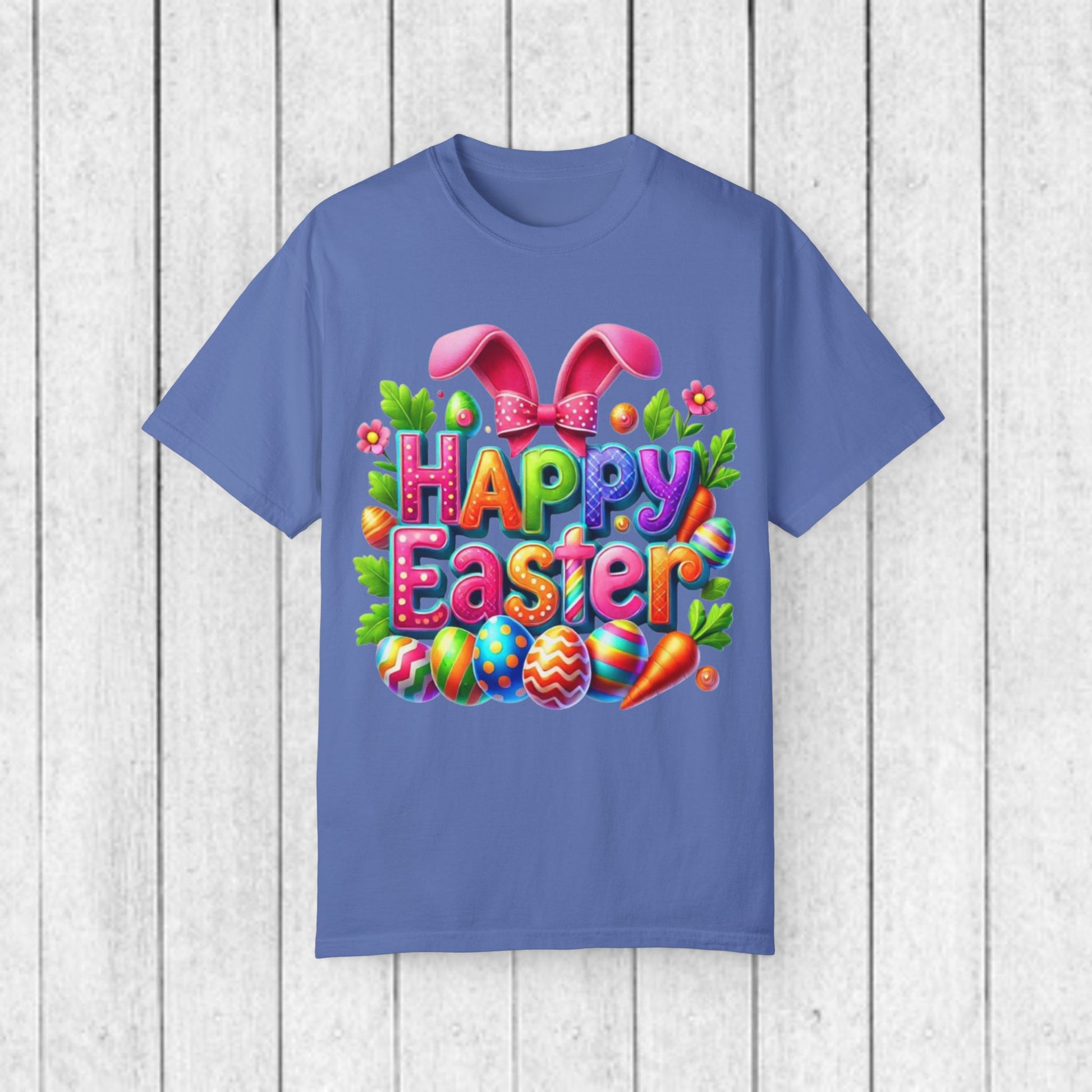 Happy Easter Unisex Garment-Dyed T-Shirt - GULLYDESIGN